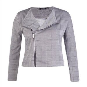 Houndstooth Fashion Blazer